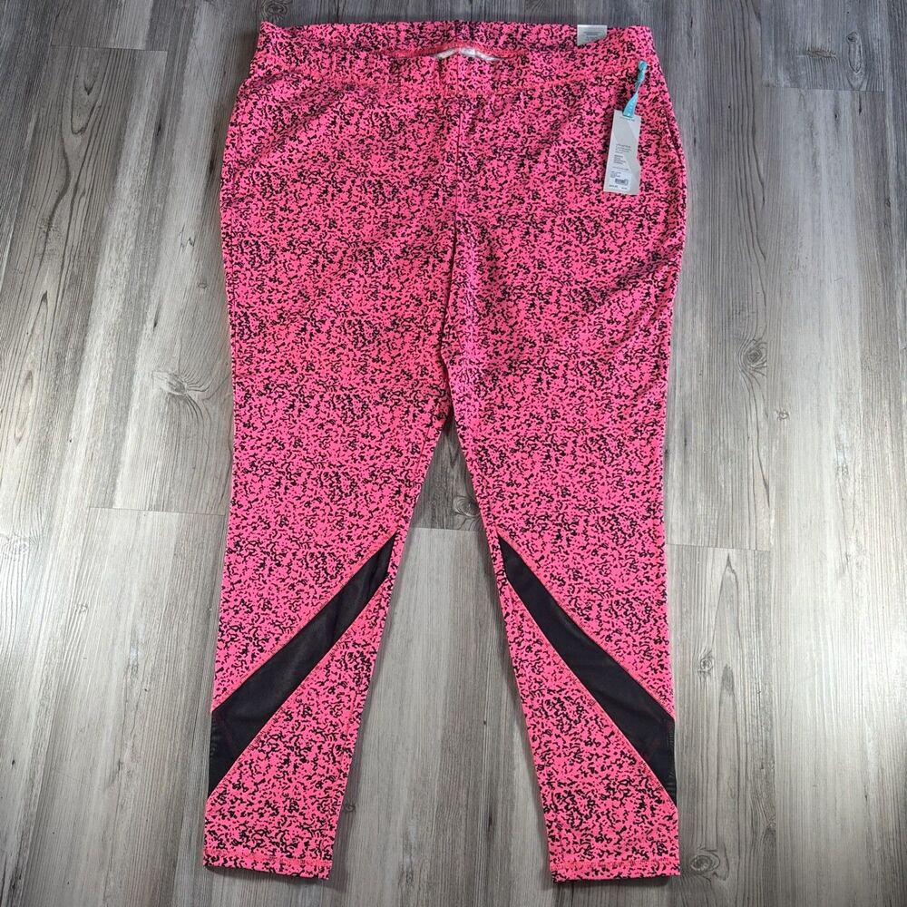 NWT Livi Active Signature Stretch Legging With Mesh Insert Size 22/24